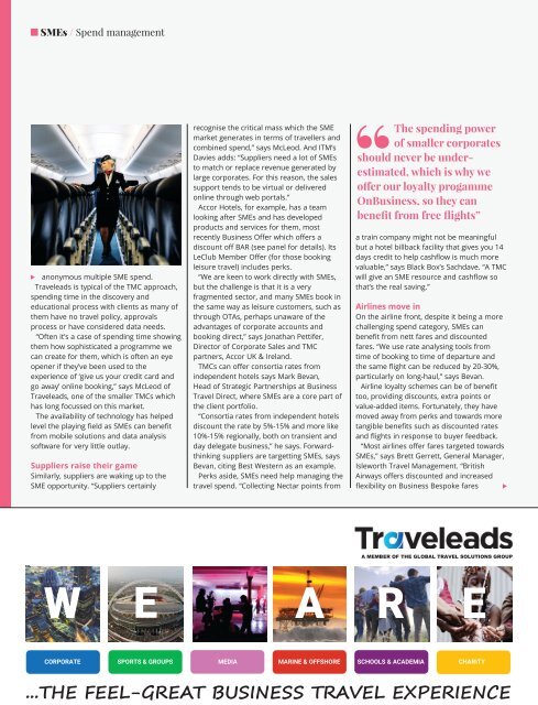 The Business Travel Magazine Aug/Sept 2019