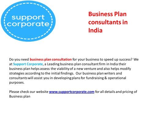 consultant business plan india consultant business plan india