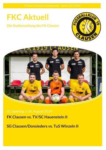 FKC Aktuell - 01. Spieltag - Saison 2019/2020