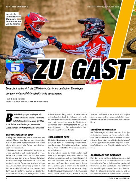 SAM MotorJournal Juli 2019