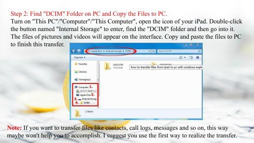 How to Transfer Files from iPad to PC