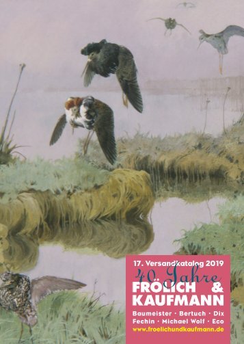 Frölich & Kaufmann 17. Versandkatalog 2019