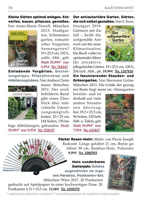 Frölich & Kaufmann 17. Versandkatalog 2019