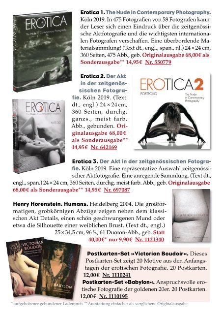 Frölich & Kaufmann 17. Versandkatalog 2019