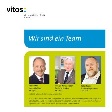 Wir sind ein Team - Orthopädische Klinik Kassel