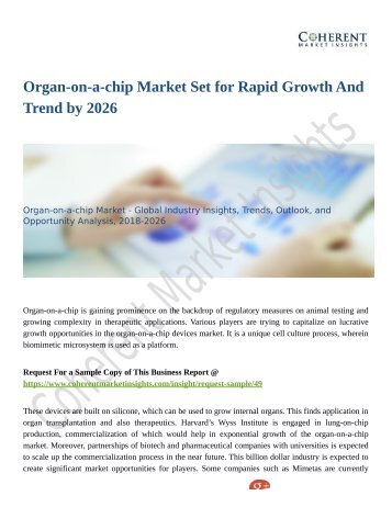 Organ-on-a-chip Market Revenue Growth Predicted by 2026