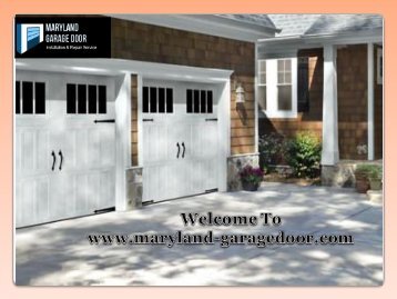 Garage Door Company Maryland