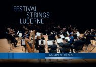 Festival Strings Lucerne Saison 2019-2020