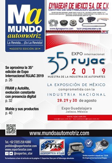 Revista Mundo Automotriz No. 281 Edicion Agosto 2019