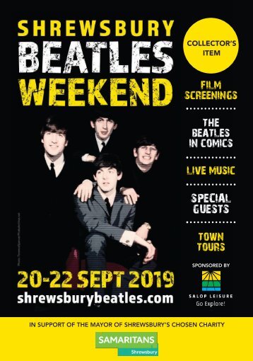 Shrewsbury Beatles Weekend Brochure 20-22 Sept 2019