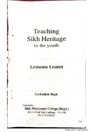 Teaching Sikh Heritage To The Youth