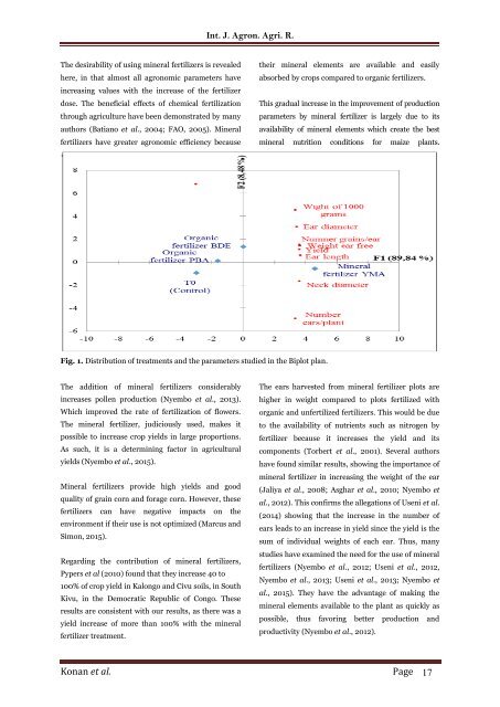 Effects of mineral and organic fertilizer inputs on the yield and economic profitability of a hybrid variety of maize (Zea mays L.), grown in the Korhogo region of Côte d’Ivoire | IJAAR