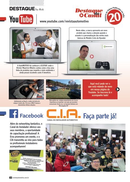 REVISTA AUTOMOTIVO - EDIÇÃO 143 - AGOSTO DE 2019