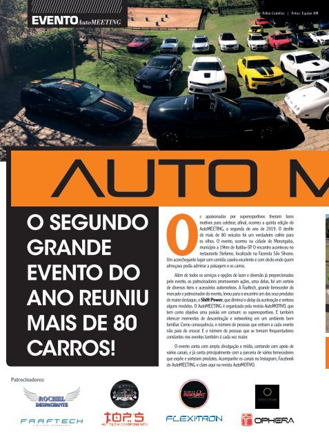 REVISTA AUTOMOTIVO - EDIÇÃO 143 - AGOSTO DE 2019