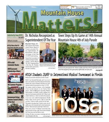 Mountain House Matters - Issue #80 - July/early August 2019