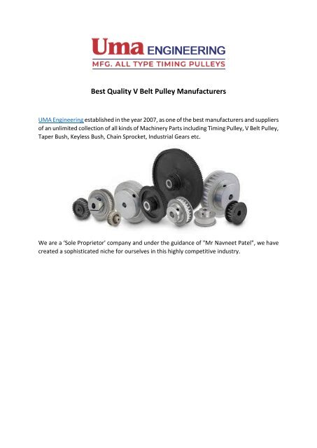 pulley suppliers