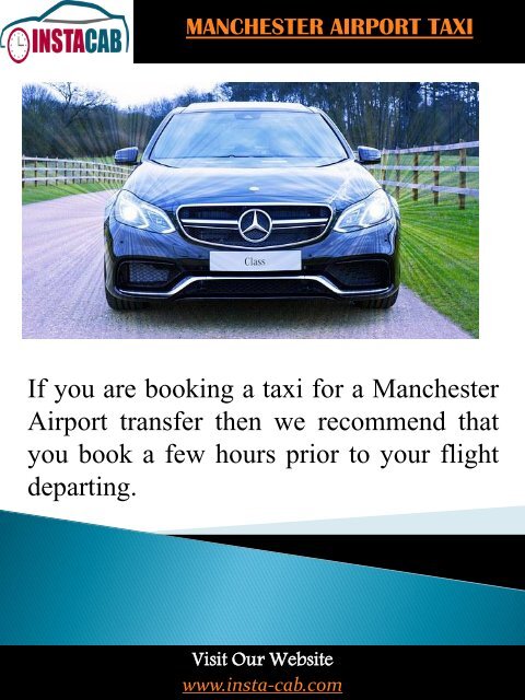 Manchester Online Booking Taxi