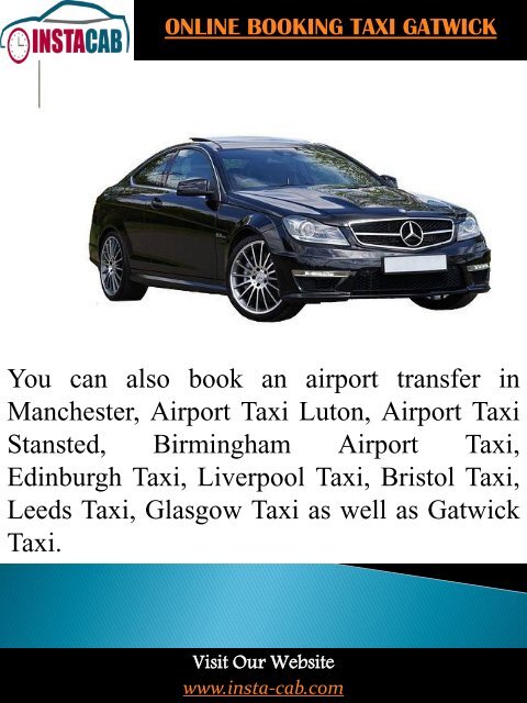 Manchester Online Booking Taxi