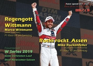 DTM 2019 - Race 09|10 Assen [NL] - {have speed in f[ ]cus!} Das Online Magazin zur DTM! 