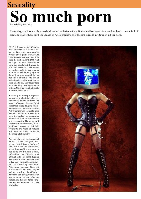 Ovi Magazine Issue #12: Sexuality Published: 01-03-2006