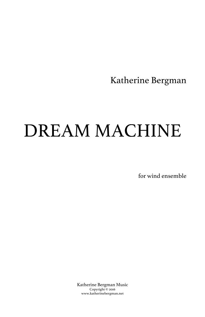 Dream Machine | Murphy Music Press, LLC