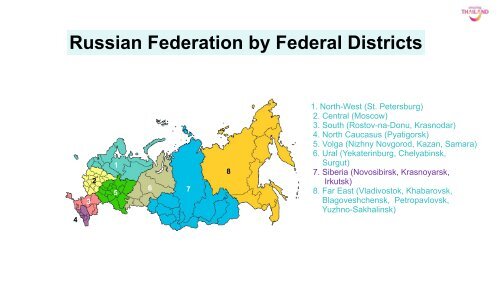 Russian Market Briefing Phuket Road Show 2019 to Siberia