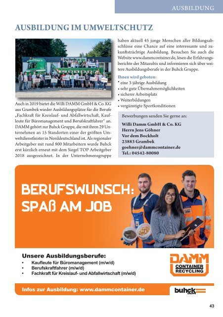 Studium & Ausbildung Frühjahr / Sommer  2019/20