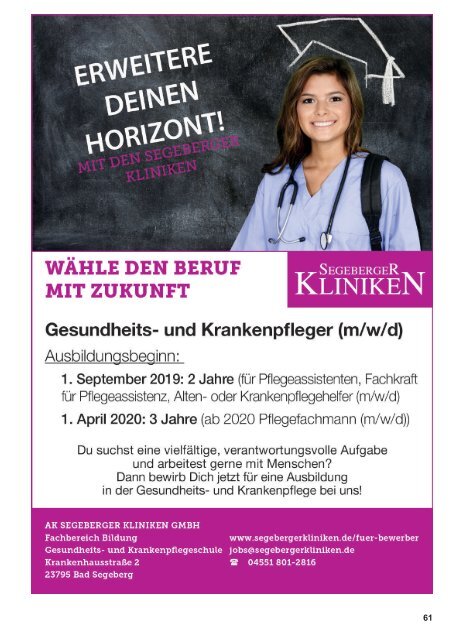 Studium & Ausbildung Frühjahr / Sommer  2019/20