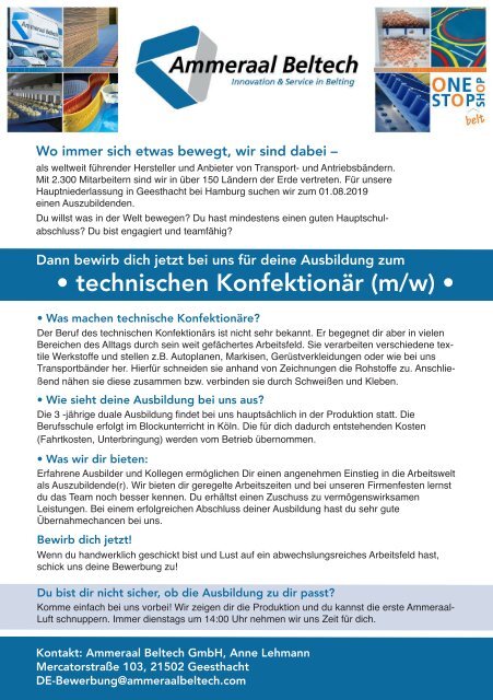 Studium & Ausbildung Frühjahr / Sommer  2019/20