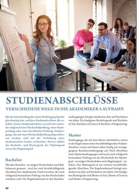 Studium & Ausbildung Frühjahr / Sommer  2019/20