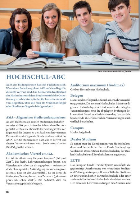 Studium & Ausbildung Frühjahr / Sommer  2019/20