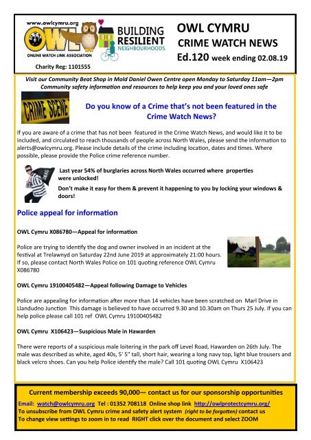 Ed120 we 02.08.19 OWL Cymru Crime Watch News