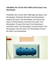  TERJAMIN, WA +62 812-9627-2689 Jual Bio Septic Tank Mandalajati