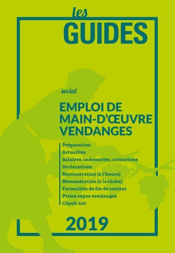 Les Guides du SGV - Emploi de main-d'œuvre vendange 2019