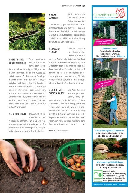 SchlossMagazin August 2019 Bayerisch-Schwaben und Fünfseenland2