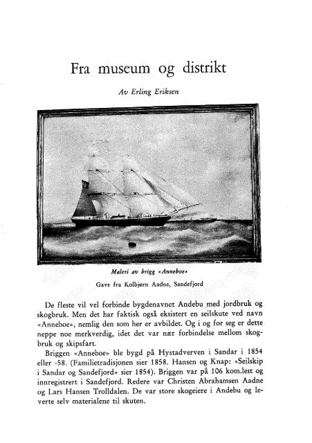 Fra museum og distrikt 1972