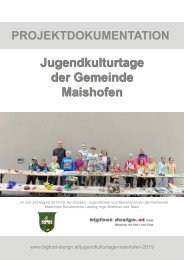 Projektdokumentation Jugendkulturtage Maishofen 2019