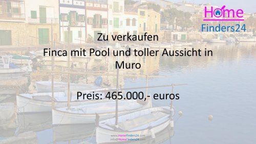 Zu Verkaufen Finca mit Pool und Blick bei Muro (CAM0003)