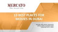 13 best places for movies in Dubai
