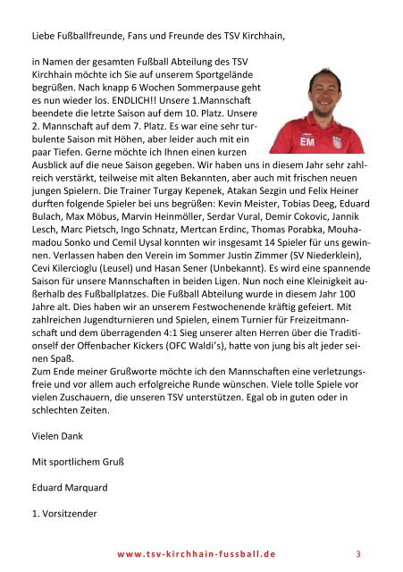 07. + 11. 08.2019 - Stadionzeitung Röddenau + Wehrda + Ernsthausen