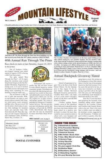 Mountain Lifestyle-Aug2019-Crestline & Lake Arrowhead edition