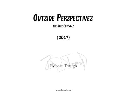 Outside Perspectives -Rob Traugh
