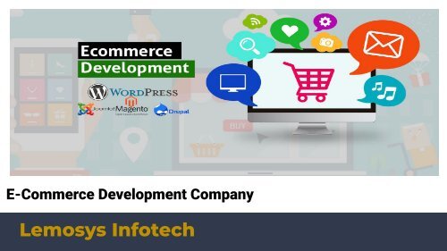 E-Commerce Web Design & Development services at Lemosys.com 