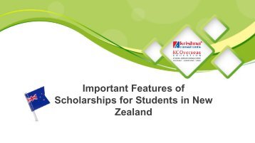 Important Features of Scholarships for Students in New Zealand