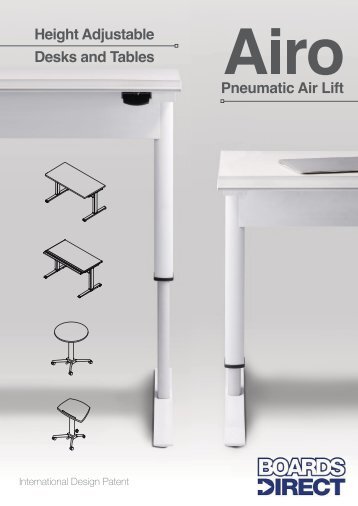 BOARDS DIRECT Airo Height Adjustable Desks and Tables Catalogue