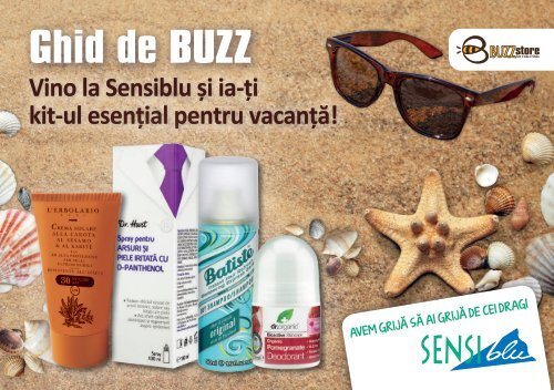 BuzzStore - Campanie Sensiblu Summer - 2019-07 - GHID DE BUZZ - WEB