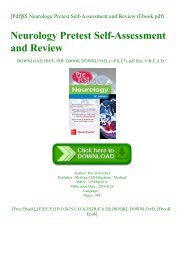 [Pdf]$$ Neurology Pretest Self-Assessment and Review (Ebook pdf)