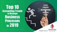 Top 10 Accounting Trends to Reshape Business Processes in 2019