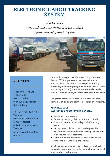 ELECTRONIC CARGO TRACKING SYSTEM &#40;6&#41;