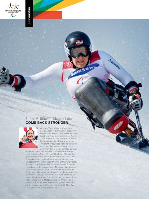 Paralympic News - Zusammenfassung PYEONGCHANG 2018 - Ausgabe 2/2018